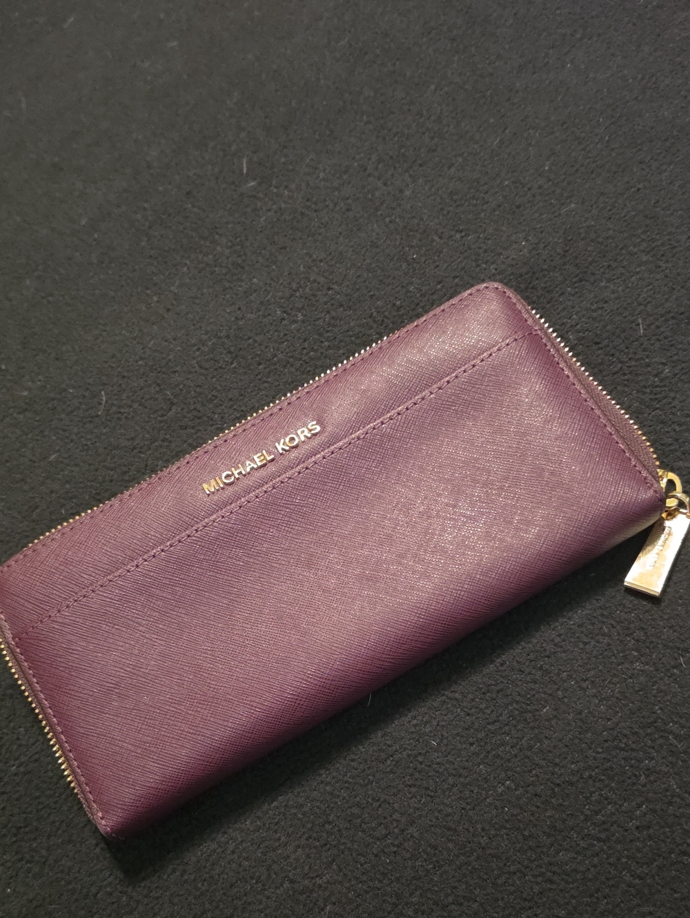 Michael Kors Continental Wallet Damson EUC